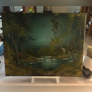 Homemade Swamp Oil Painting